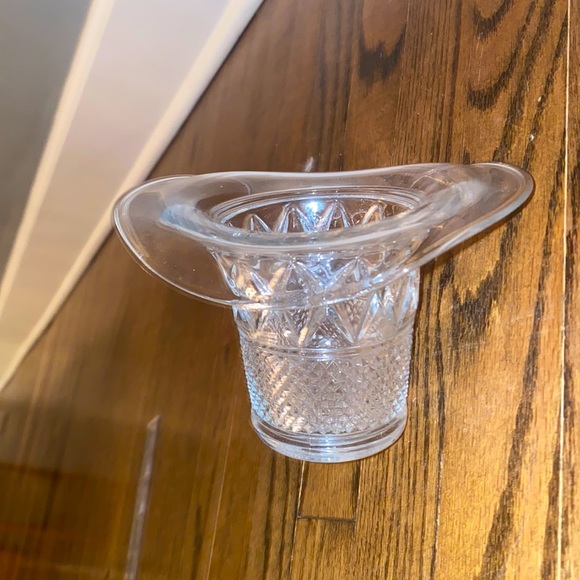 Duncan Miller Clear Glass Diamond Pattern Hat Vase - perfect Fred Astaire Hat - Picture 7 of 7